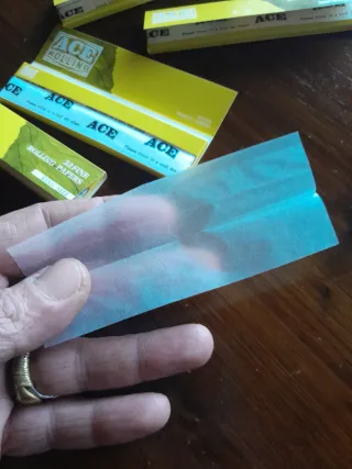 10 pz Cartine ACE Trasparenti Lunghe