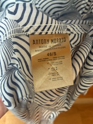 Camisa Antony Morato. Elegante. Muy Nueva.