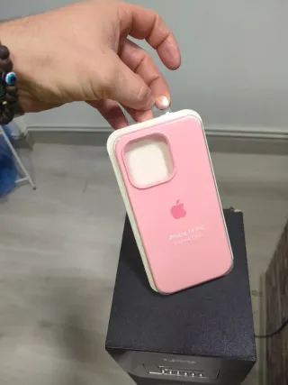 Funda iPhone 14 Pro Rosa Silicona