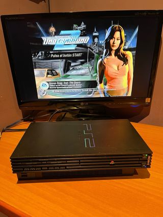 Consola PS2 Fat 50004 “FUNCIONA PERFECTA