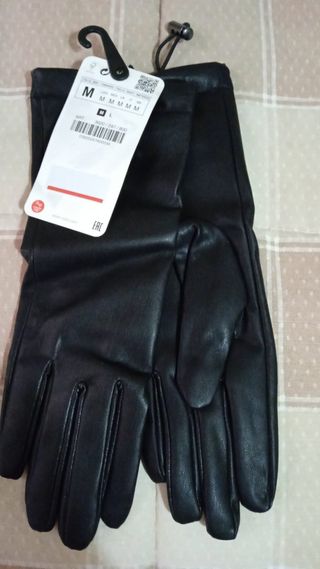 Guantes Zara Negro Sin Estrenar