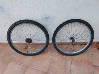 Cuadro Bicicleta Azul con Pedales