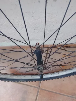 Cuadro Bicicleta Azul con Pedales