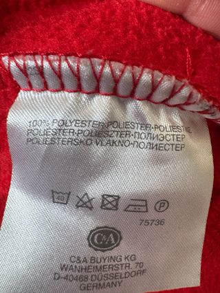 Chaqueta polar roja mujer Yessica