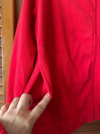 Chaqueta polar roja mujer Yessica