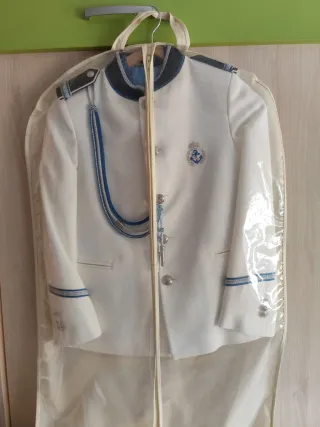 Traje de Comunión Niño Blanco y Azul
