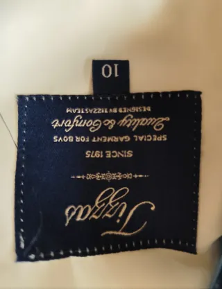 Traje de Comunión Niño Blanco y Azul