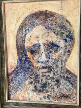 Dipinto antico su compensato 50x70