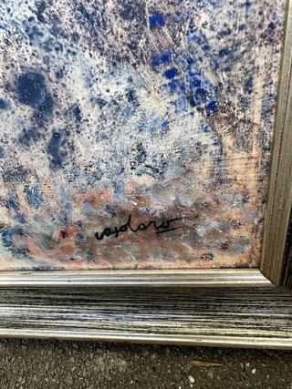 Dipinto antico su compensato 50x70