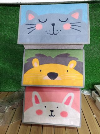 SONGMICS RFB760P01 Caja Almacenaje Tela Infantil