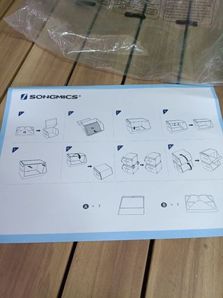 SONGMICS RFB760P01 Caja Almacenaje Tela Infantil