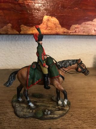 Figura plomo caballería militar