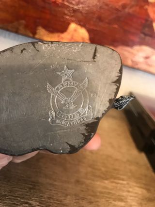 Figura plomo caballería militar