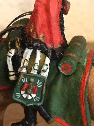 Figura plomo caballería militar