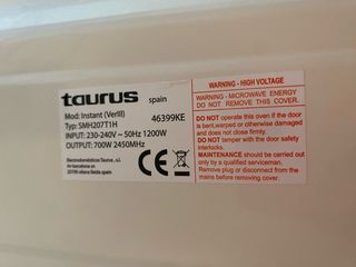 Microondas Taurus Blanco