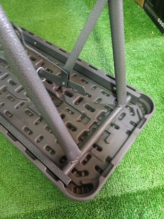 Arebos Banco Plegable para Cerveza Gris 183x28x43