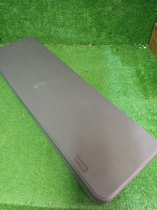 Arebos Banco Plegable para Cerveza Gris 183x28x43