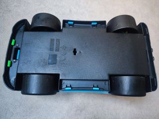 Coche de carreras grande en azul para niños