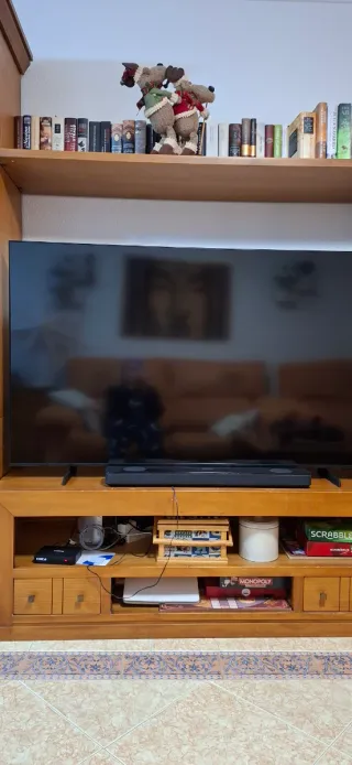 Mueble TV con Librerías Madera