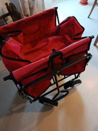 Carrito Plegable Rojo para Niños