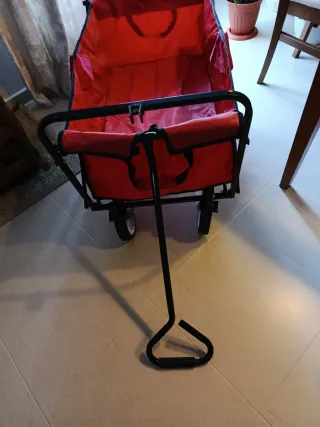 Carrito Plegable Rojo para Niños