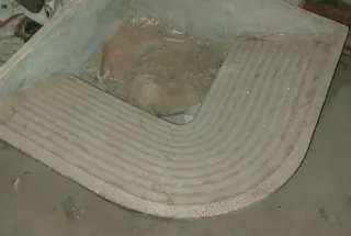 Pila de piedra para rincón 80x80x30