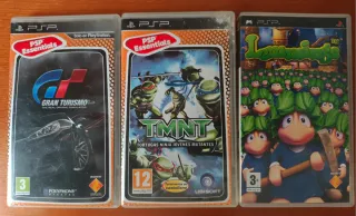 Lote 3 juegos PSP: Gran Turismo, TMNT, Lemmings
