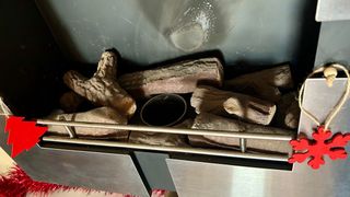 Estufa bioetanol metal madera