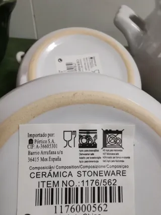 Juego de Sopa Cerámica Azul y Blanco