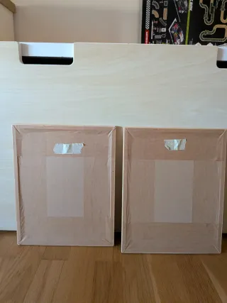 2 Cuadros Infantiles Animales 30,5x24,5 cm