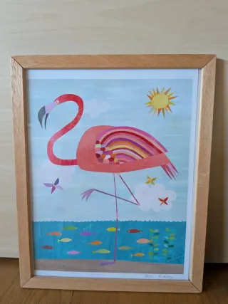 2 Cuadros Infantiles Animales 30,5x24,5 cm