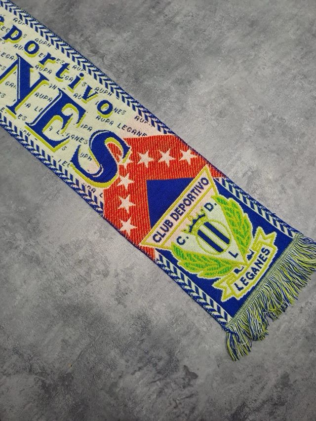 Bufanda Leganés Fútbol Vintage 90s Soccer Scarf