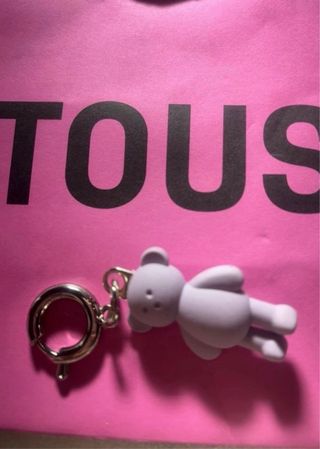 Llavero Oso Tous rosa lila