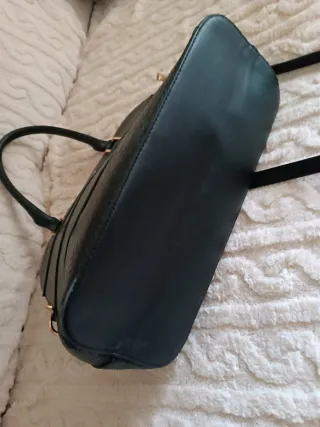 Borsa a spalla nera e grigia