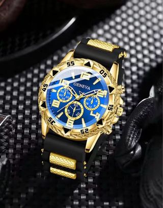 Reloj Geneva Dorado y Plateado