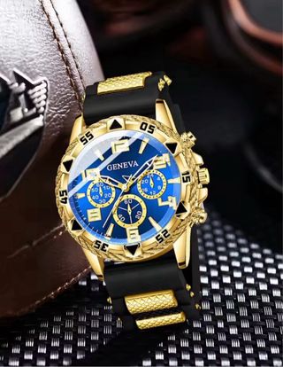 Reloj Geneva Dorado y Plateado