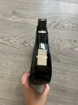 Bolso Hobo Charol Negro