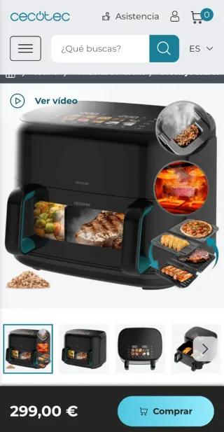 Cecotec Airfryer 11L Nueva