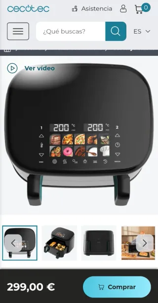 Cecotec Airfryer 11L Nueva