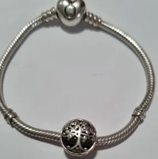 Pandora Charm Árbol de la Vida Plata con una frase