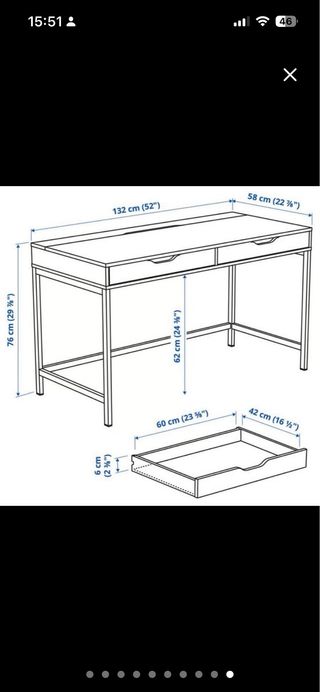 Escritorio IKEA ALEX Blanco