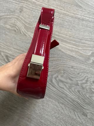 Bolso Hobo Charol Rojo