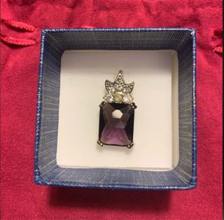 Ciondolo con Ametista Rettangolare