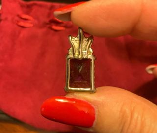 Ciondolo con Ametista Rettangolare