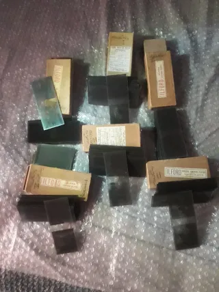 Lote 120 Placas Fotográficas Vidrio Antiguas Ilfor