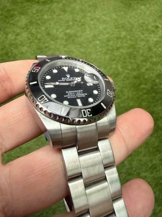 Rolex Submariner Negro/Plateado