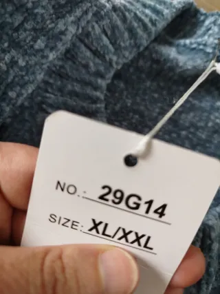 Jersey chenilla DASIRE azul talla L o XL