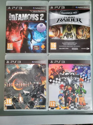 Lote 4 Juegos PS3: Infamous 2, Tomb Raider, Lost P