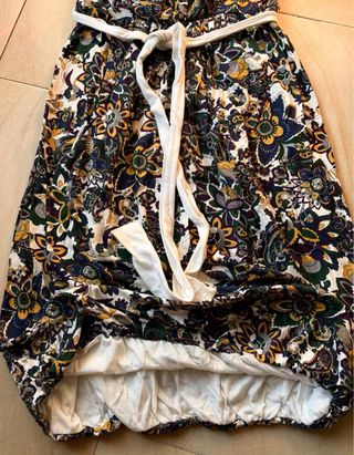 Vestido globo estampado multicolor