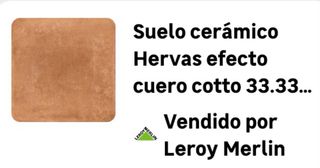 Suelo Cerámico Hervas 33x33 cm  Leroy Merlín 46 m2